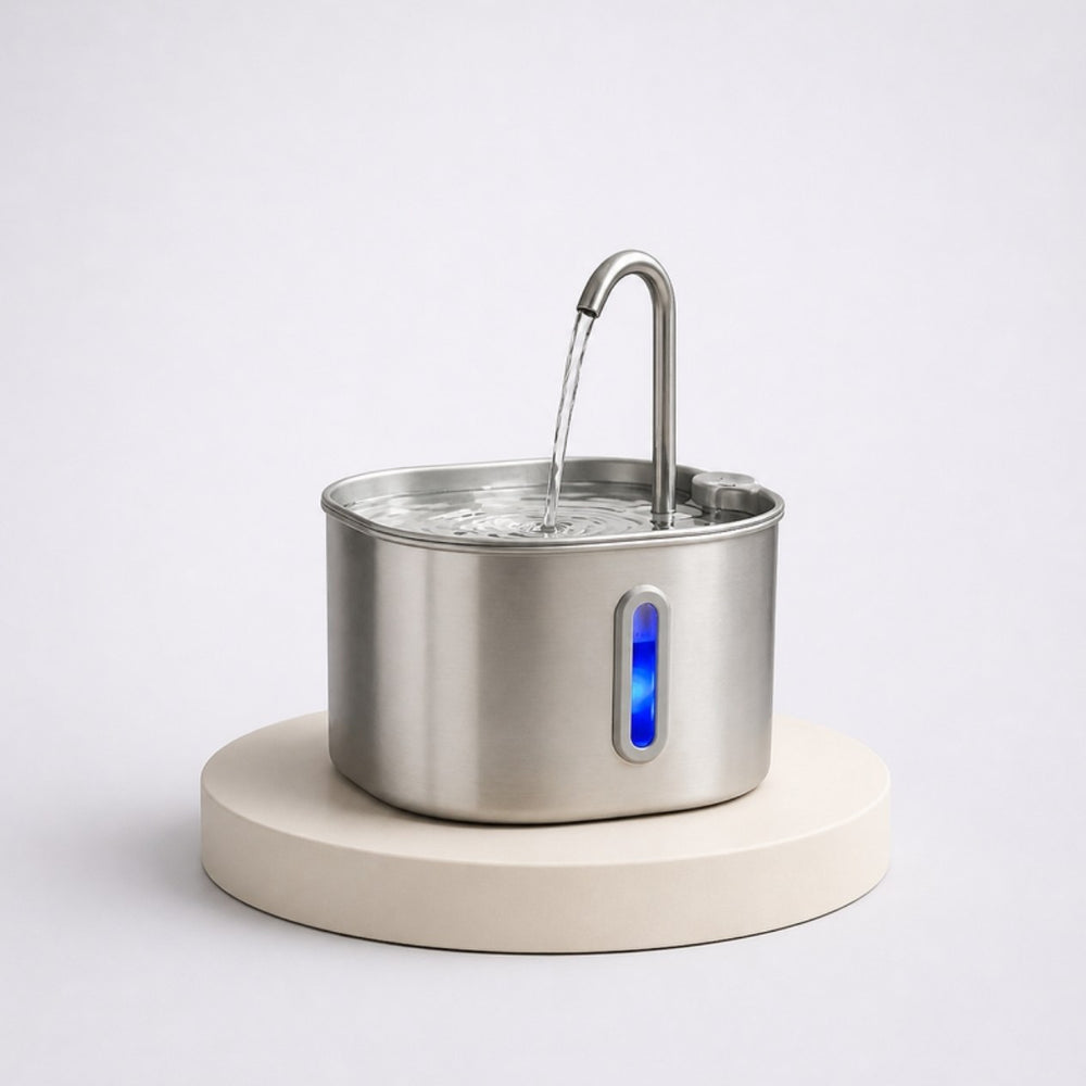 Fuente BioPets de acero inoxidable