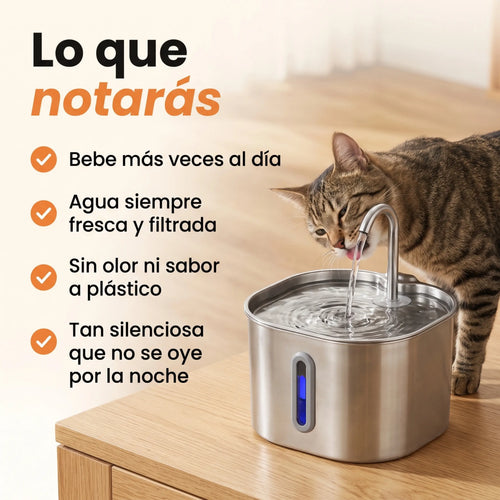 Fuente acero inoxidable de 2,2L