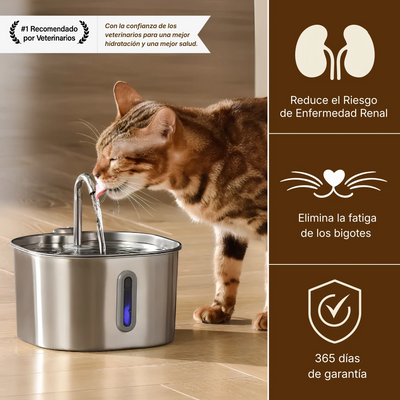 Fuente acero inoxidable de 2,2L